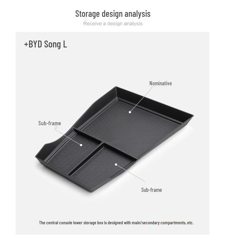 BYD Song L Center Console Storage Box Car Organizer