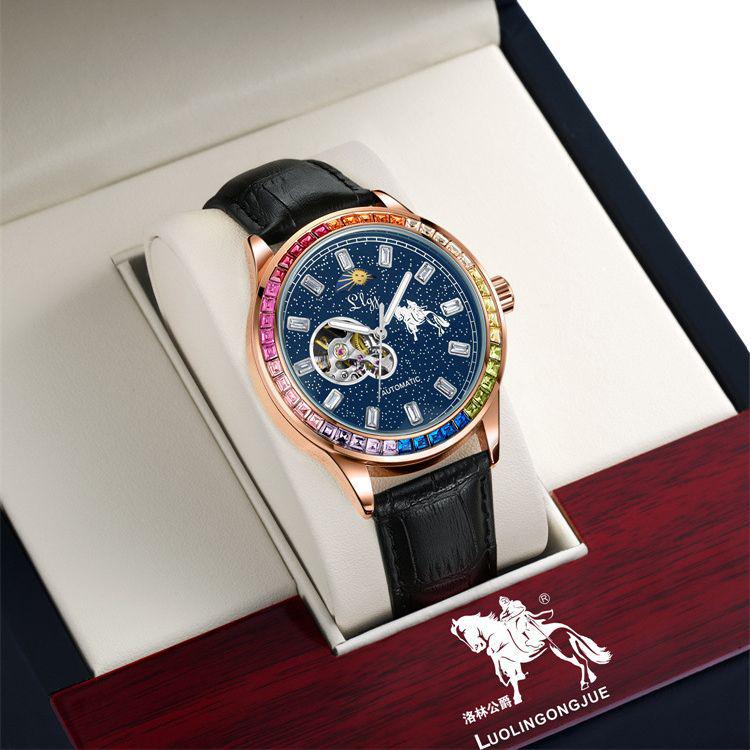 Duke of Lorraine 1976 Men's Luminous Skeleton Mechanical Watch