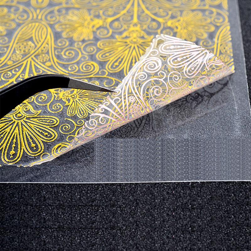 8 PC Gold Linien Wasser Abziehbilder Aufkleber Gesicht Marmor Muster Slider für Nägel Nagel Kunst Dekoration