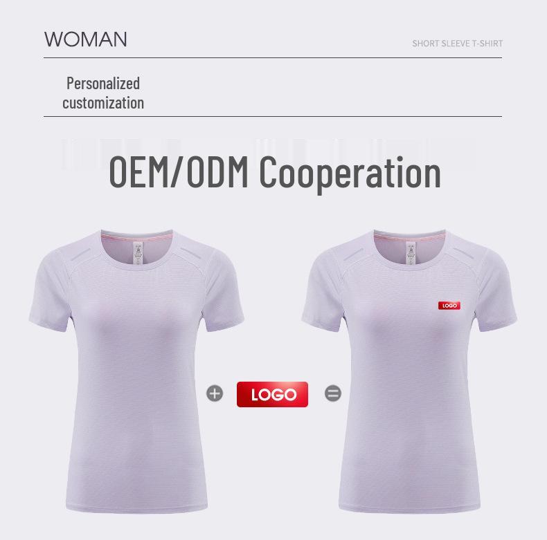 Women's Quick-Dry Short Sleeve Yoga T-Shirt - Lightweight, Breathable Fitness Top for Summer Running and Sports.