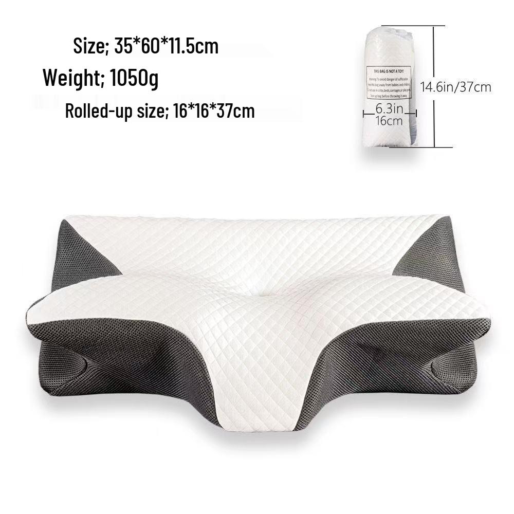 Подушка с эффектом памяти Crescent Butterfly для поддержки шеи и шейного отдела позвоночника 2400₽