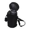 Water Bottle Sleeve 1L Portable Insulated Water Bottle Carrier Bag with Shoulder Strap for Hiking Running Camping Black