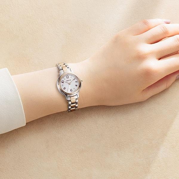 Citizen Wicca Watch No Battery Replacement Needed Watch Special KS1-937-13 Solar-Powered Radio-Controlled Women's Perfect Gift