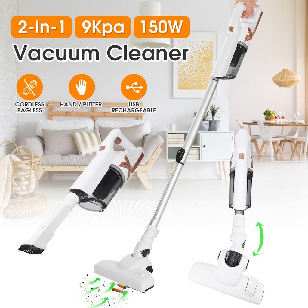 150W 5-9KPa Brushless Handheld Cordless Vacuum Cleaner Strong Suction Brushless Motor Mite Removal Cleaner 100-240V For Home White