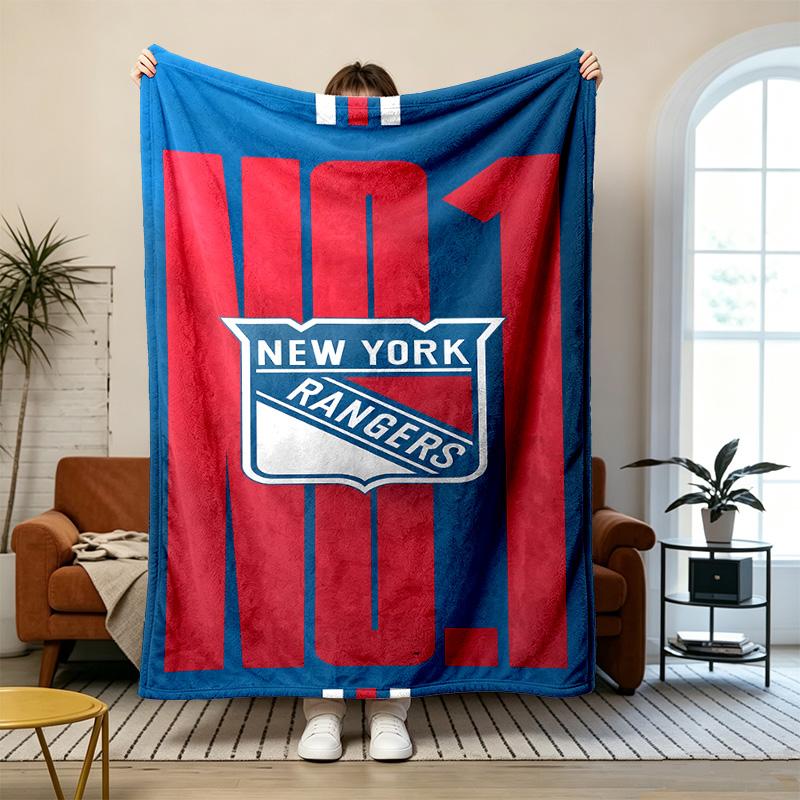 New York Rangers Soft and comfortable flannel Suitable for sofas living rooms outdoor camping travel and also makes a great anniversary gif