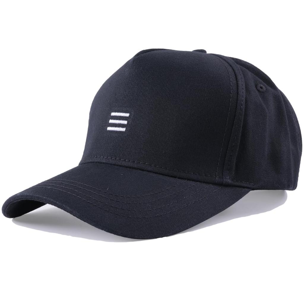 UVERONE Deep Large Long Sun Protection Men's Cap, Brim, Size, 60-65cm, Brim, (Black/White)