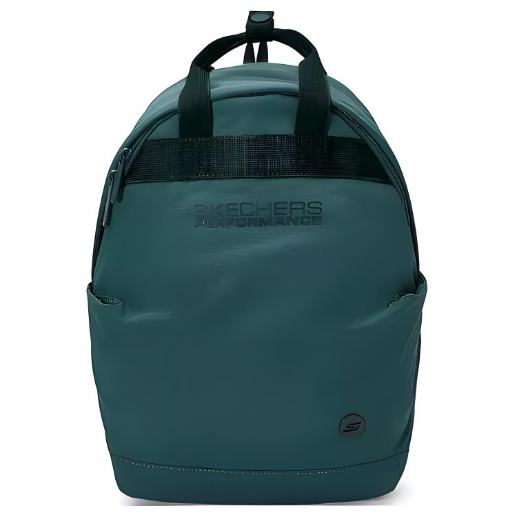 Skechers Comfortable Sports Water-Resistant Fabric Backpack Unisex Backpack Mediterranean-Green P324U011-051G Mediterranean Green