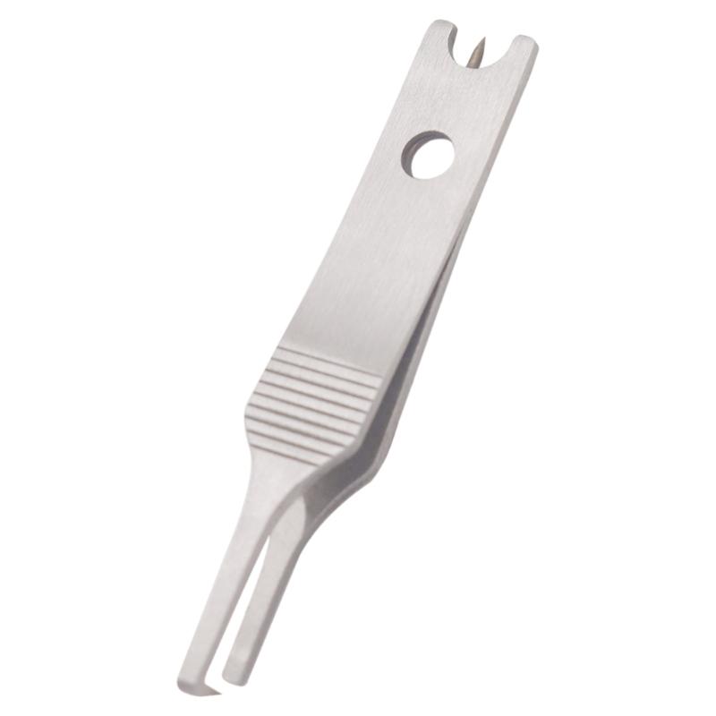 Stainless Steel Fishing Line Tweezers Cutter Lures Rings Loop Opener Quick Split Rings Opener Mini Size Fishing Pliers