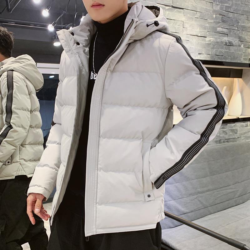 Hooded Cotton Jacket Men's Winter Warmth and Thickening To Keep Out the Cold, Versatile Windproof Plus-size Jacket Top, Trendy Cotton Clothes