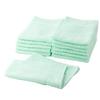 Muko Handtuch (Klebstofffreie Handtücher) Senshu Handtücher, Dünn (90 Momme), 12-teiliges Set (Blau Grün)