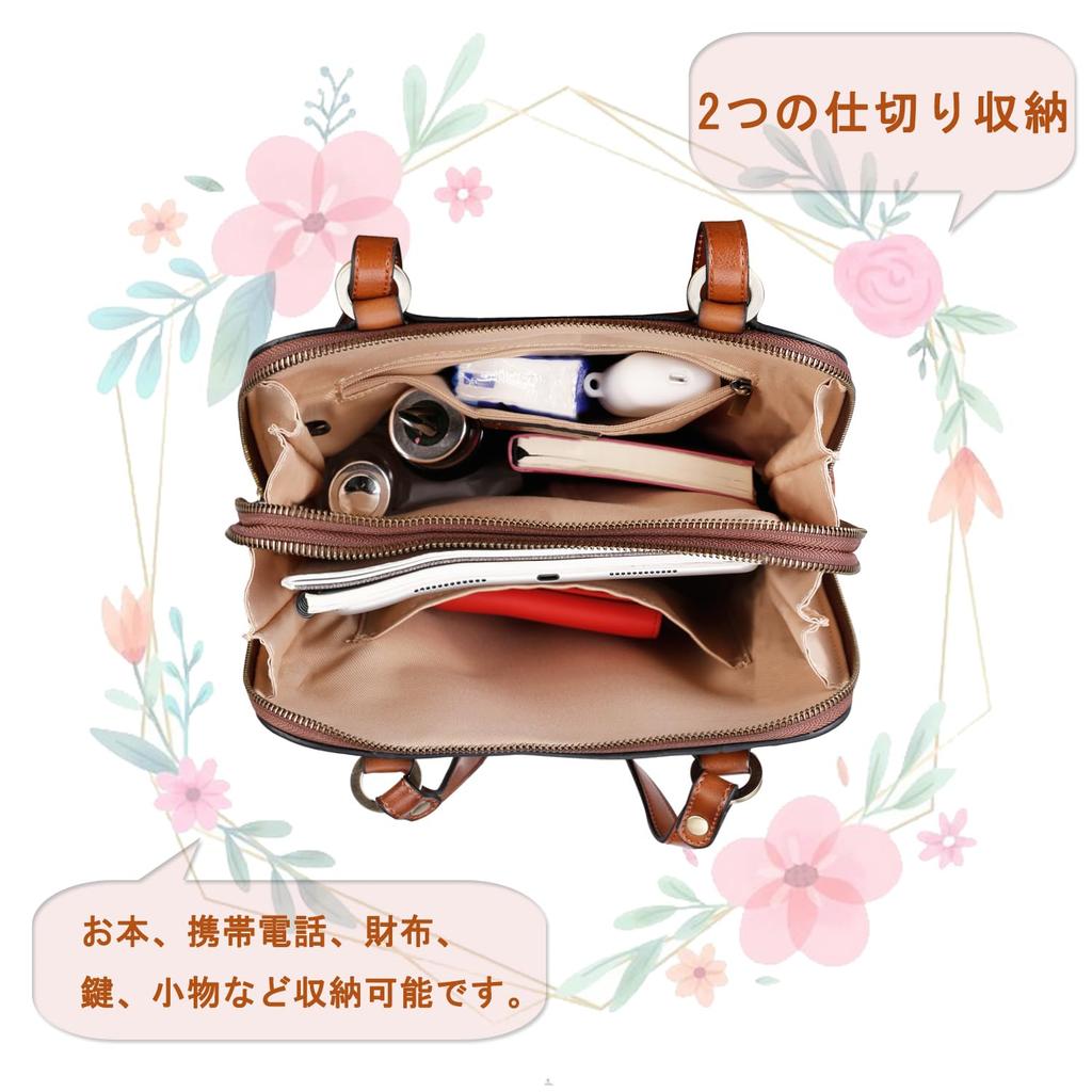 Genuine Leather Small Switchable Shoulder Rucksack Shoulder Storage for Inch Brown [Bannus] Women's Backpack, Backpack, Belt, Bag, Bag, 9.7 iPad,