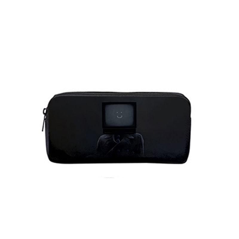 Toilet Skibidi Single Layer Zippered Pencil Case Tv Man Stationery Box Students