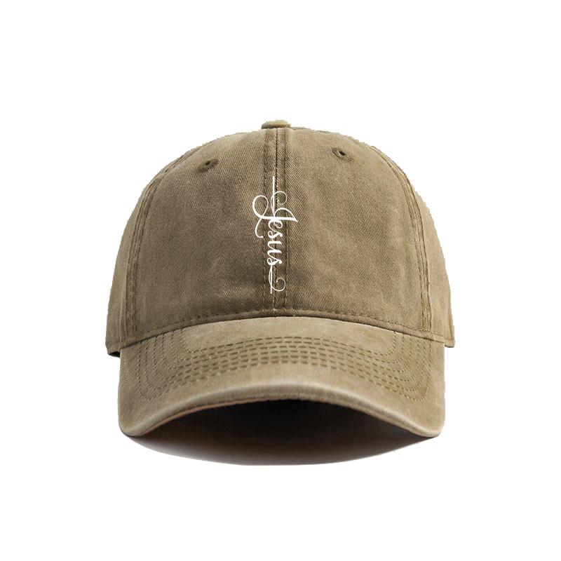 Jesus Cross Baseball Cap Summer Jesus Christ On The Cross God Distressed Dad Hats Men Outdoor Adjustable Cotton Caps MZ004