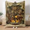 1pc Gandalf Fellowship Flannel Blanket Soft Warm Throw for Home, Office, Travel, All-Season Cozy Bedding Gift L1469