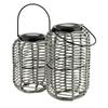 Sokke Grey Lampion Solarny 15X20/31Cm