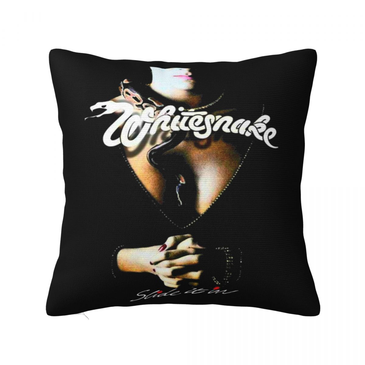 

Whitesnake Band Music Rock Pillowcase Accessories Printed Cushion Cover Throw Pillow Cover Home Decorations Square Multi-Size 12x12Inch