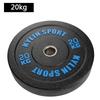 Colored Granule Rubber Coated Barbell Plate