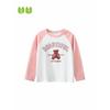 Children's Clothing Spring and Autumn Girl Long Sleeves T-Shirt Tops Children's Cartoon Bear Bottoming Shirt Kids Pure Cotton Clothes