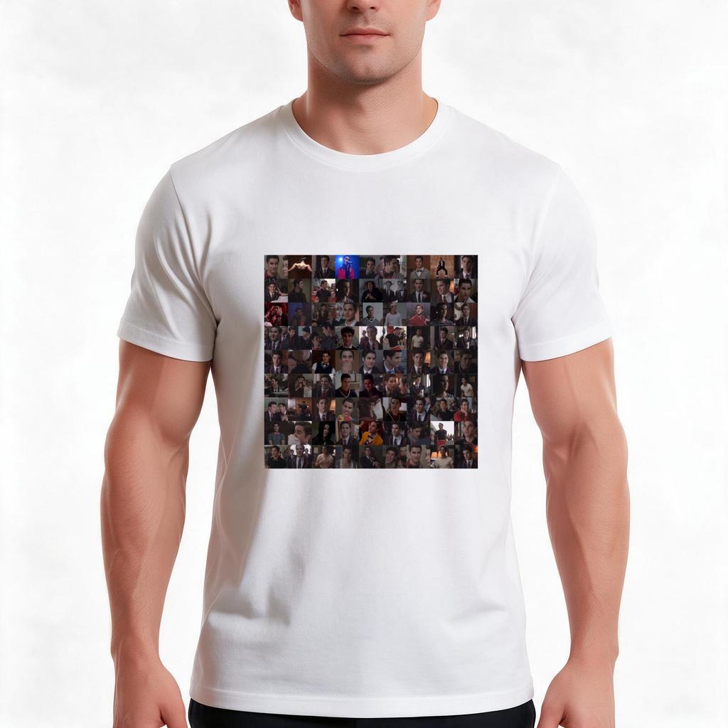 Blaine Anderson Collage Unisexy Items Available Tshirt Summer Casual Cotton Tee Oversized Streetwear Tops Unisex Unisex Unisex