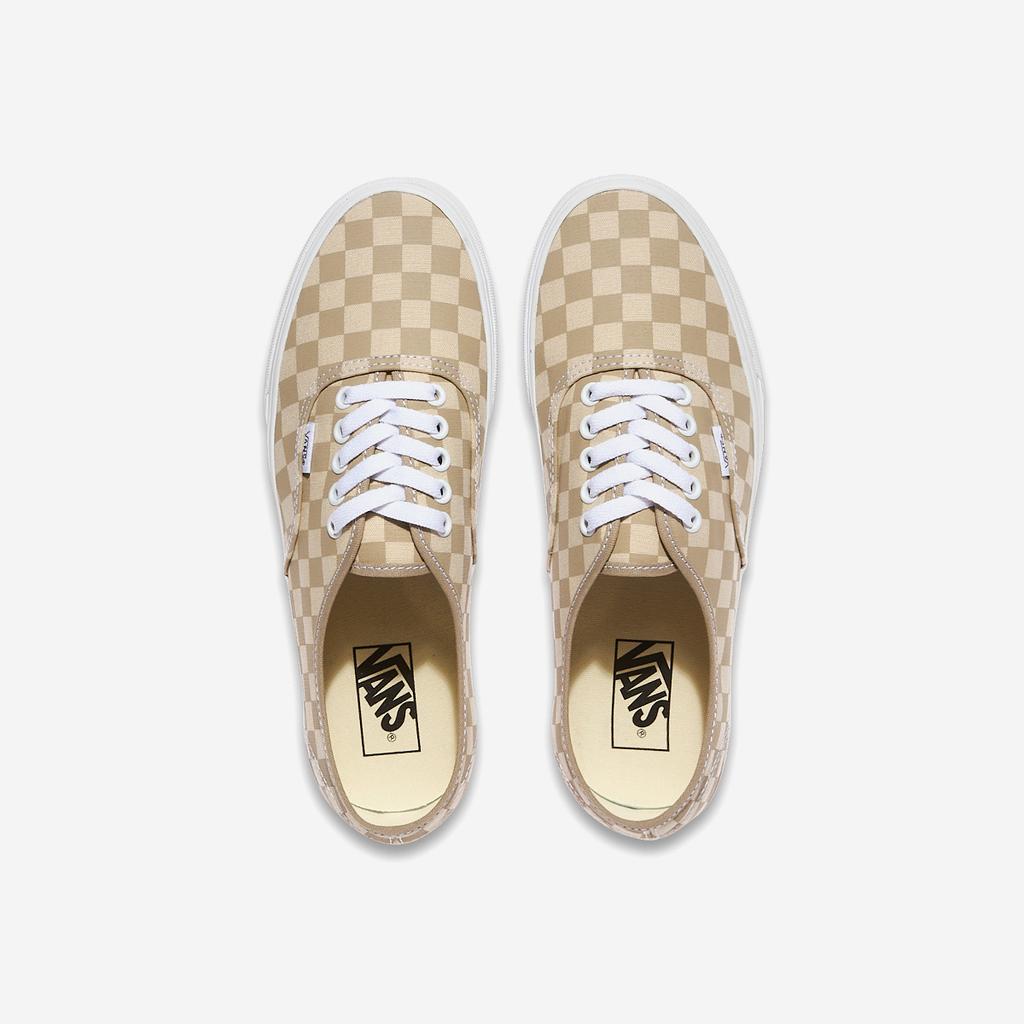 Vans Authentic - Checkerboard Aluminum/Oatmeal [VN000EAD5EC] [Shipped from Korea] 100% Authentic