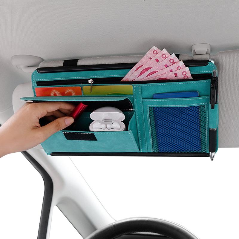 Vehicle Mounted Glasses Holder Car Glasses for Case ABS Storage Tissue Change Keys Receipts Directly Clamp
