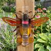 Yousheng 1/2Pcs Animal Rain Gauge with Glass Tube Outdoor Garden Lawn Yard Fence Patio Farm Decorative Water Rain Meter Tube with Mounting