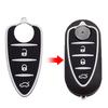 10 Colours 3 Buttons Car Remote Key Shell Key Pad Rubber for Alfa Romeo 156/159 /mito/giulietta/gt/4c Accessories for Girls