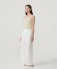 COVERNAT WOMAN Double-Pleat Elastic Waist Wide Pants White