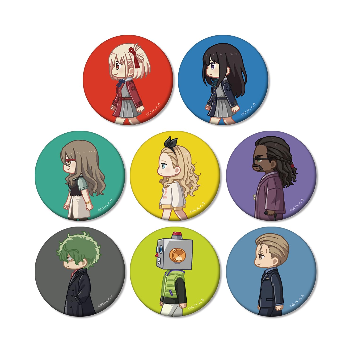 

TV Anime Trading Chibi Toko Matte Can Badge Box of 8 Lycoris Recoil
