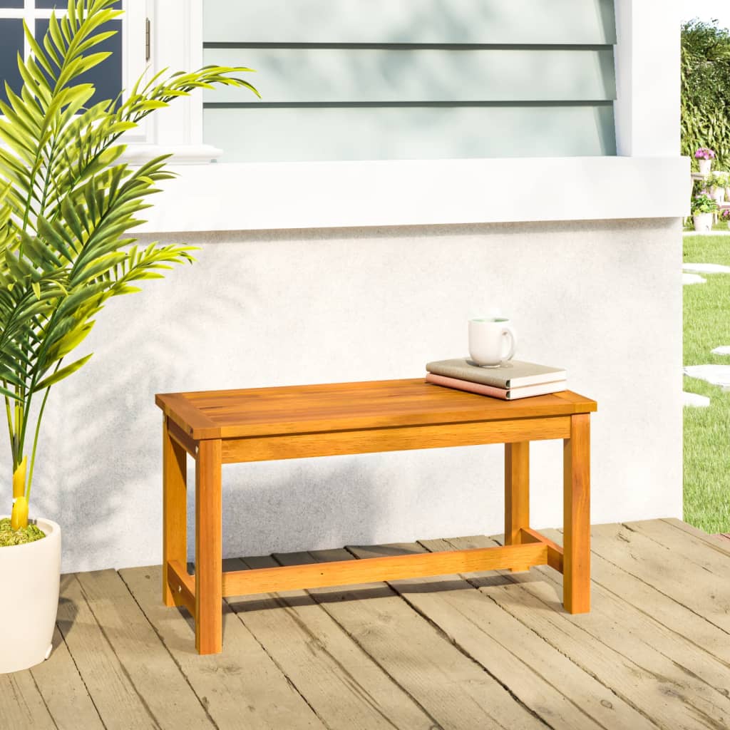 Garden Bench 80 x 35 x 45 cm Solid Acacia Wood