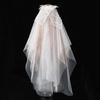 Flower Girl Veil Lace Bow Hair Wedding Headpeice White Sheer Simple Covering