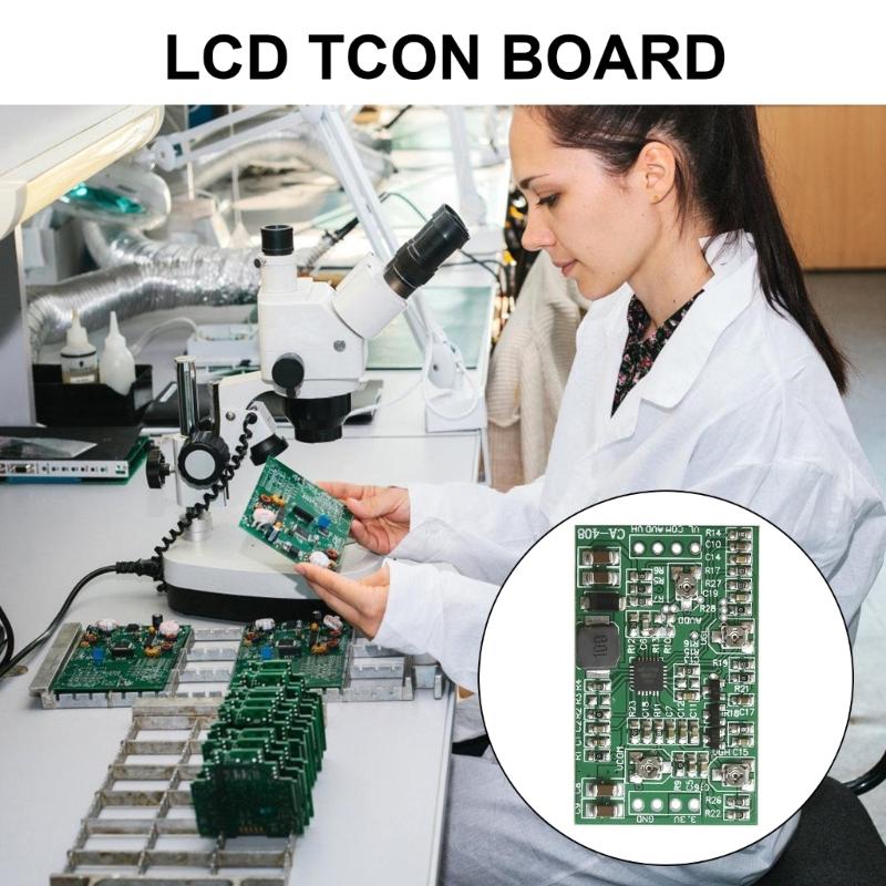 Voltage Step Up TCON Board for LCD Screen, 3.3/5V Input Voltage Adjustable Module with 4-Channel Output CA-408/CA-508