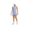 Nike Solid Color Logo Print Tennis Sports Quick-Dry Breathable Sleeveless Dress Women Dresses Blue DD8731-569