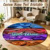 Round Rug Custom NameTeenage Mutant Ninja Turtles Pattern Non Slip Carpet Home Floor Decor