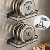 Wall Mounted Pot Lid Holder with Tray Punch Free Pot Cover Drain Rack  Kitchens Accessories