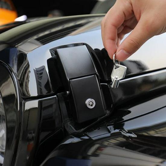 Engine Hood Buckle Strap Lock for 07-26 Jeep Wrangler JK JL & Gladiator JT