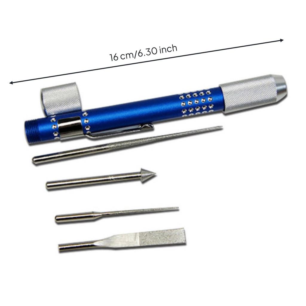 Jewelry Hand Tool Compact Diamond Grinding Pen Wear Resistant for Hobbyists