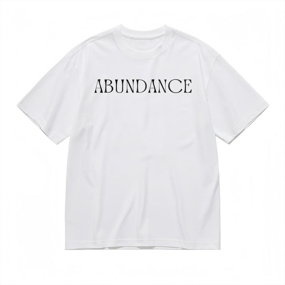 

Women s Bold Abundance Graphic Tee Unisex White 100% Cotton T-Shirt Summer USA L