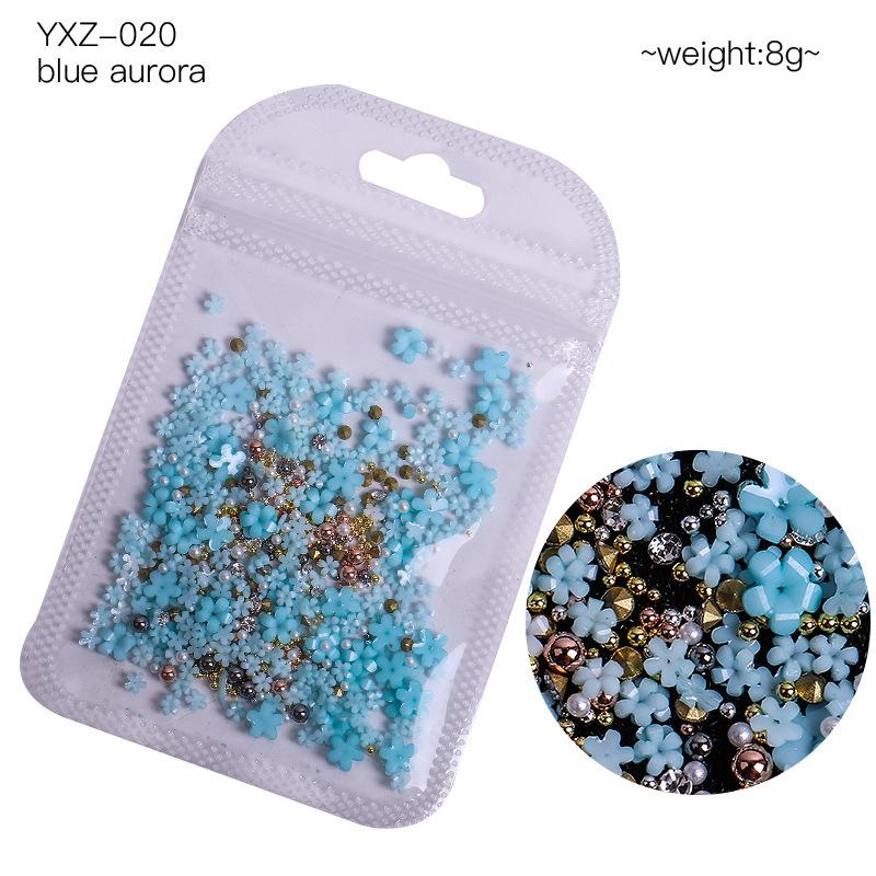 

Украшения для ногтей Трехмерный цветок из пяти лепестков смолы Маленький цветок для ногтей на кончиках пальцев Смешанные украшения для ногтей