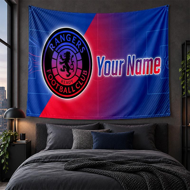 Personalized Tapestry Wall Hanging Rangers FC Pattern Art Background Cloth