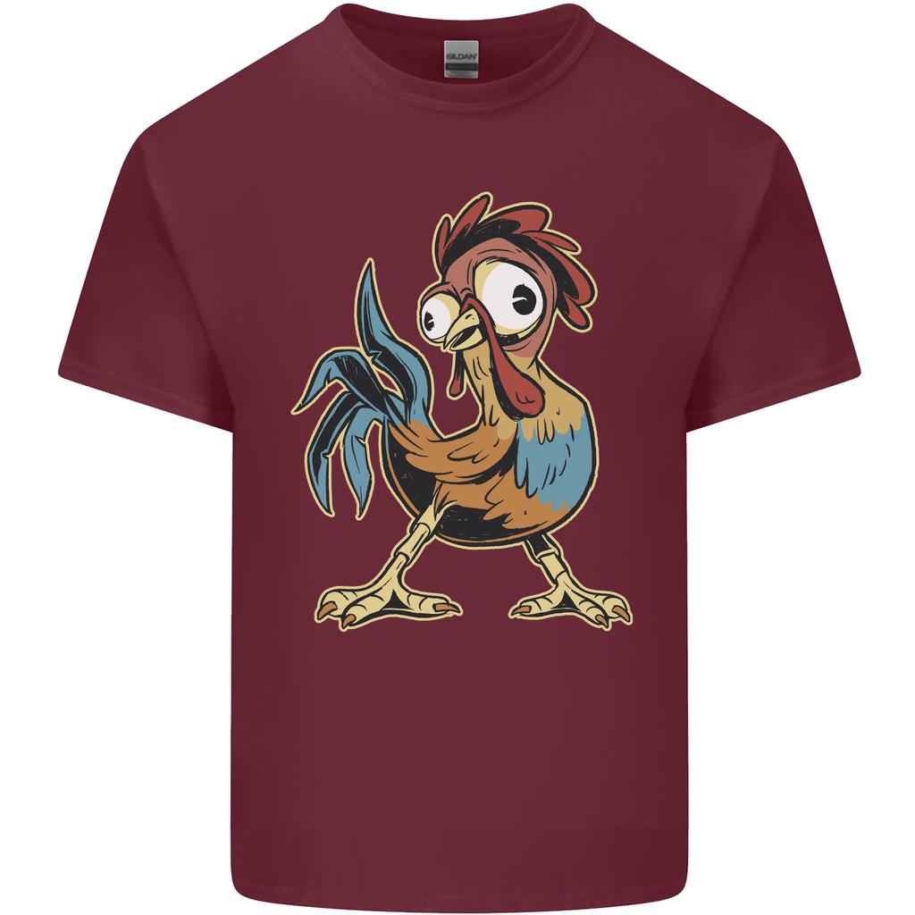 A Funky Rooster Farm Animals Chicken Unisexs Light Cotton Tshirt