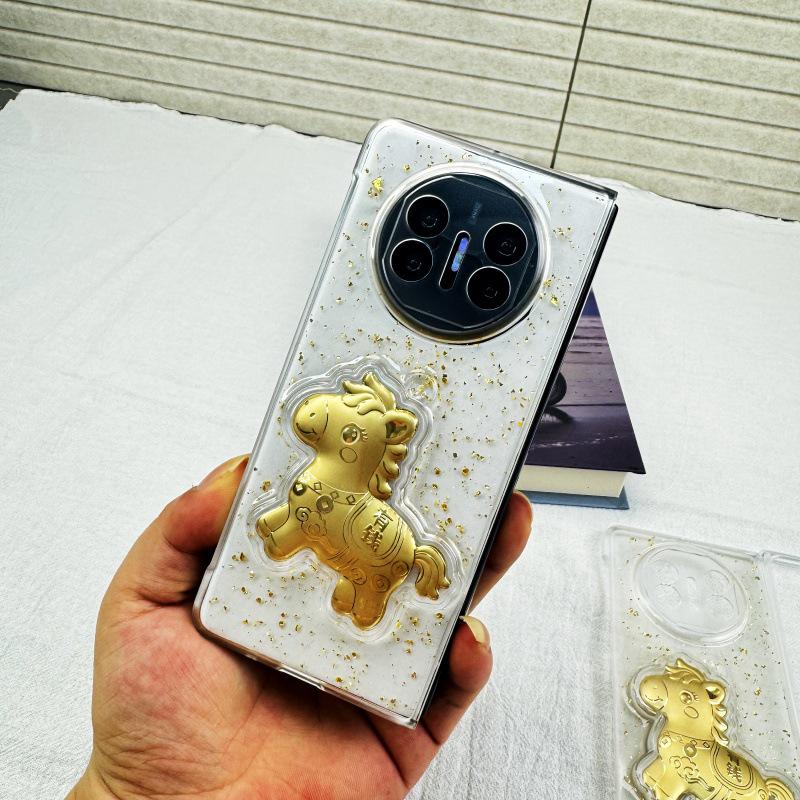 Huawei MateX6 Gold Foil Epoxy Drop-proof Phone Case