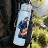1PC Guitarist Male Sketch A 750ml Sports Water Bottle Leakproof Straw Lid Outdoor Office Home