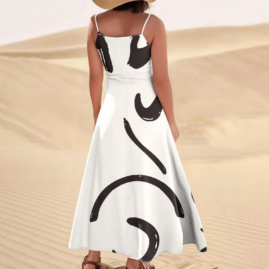 Women's Summer Dress Casual Loose Long Beach Vacation Dresses