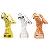 Golden Boot High Pillar Shooter Electroplated Resin Trophy - World Cup Fan Ornament