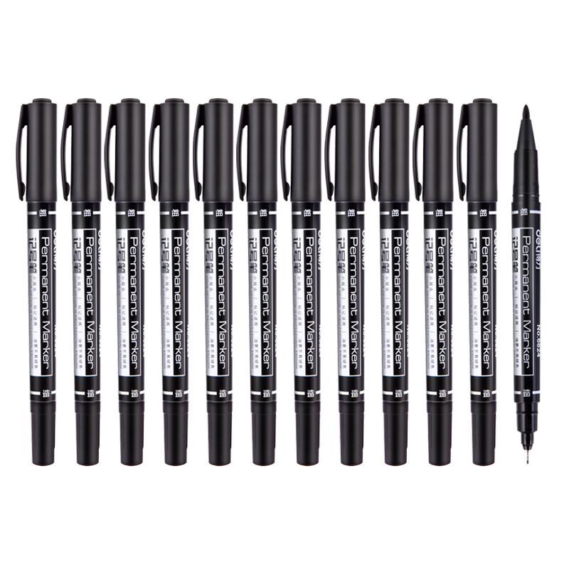 Deli 6824 Double-Tip Marker Pen