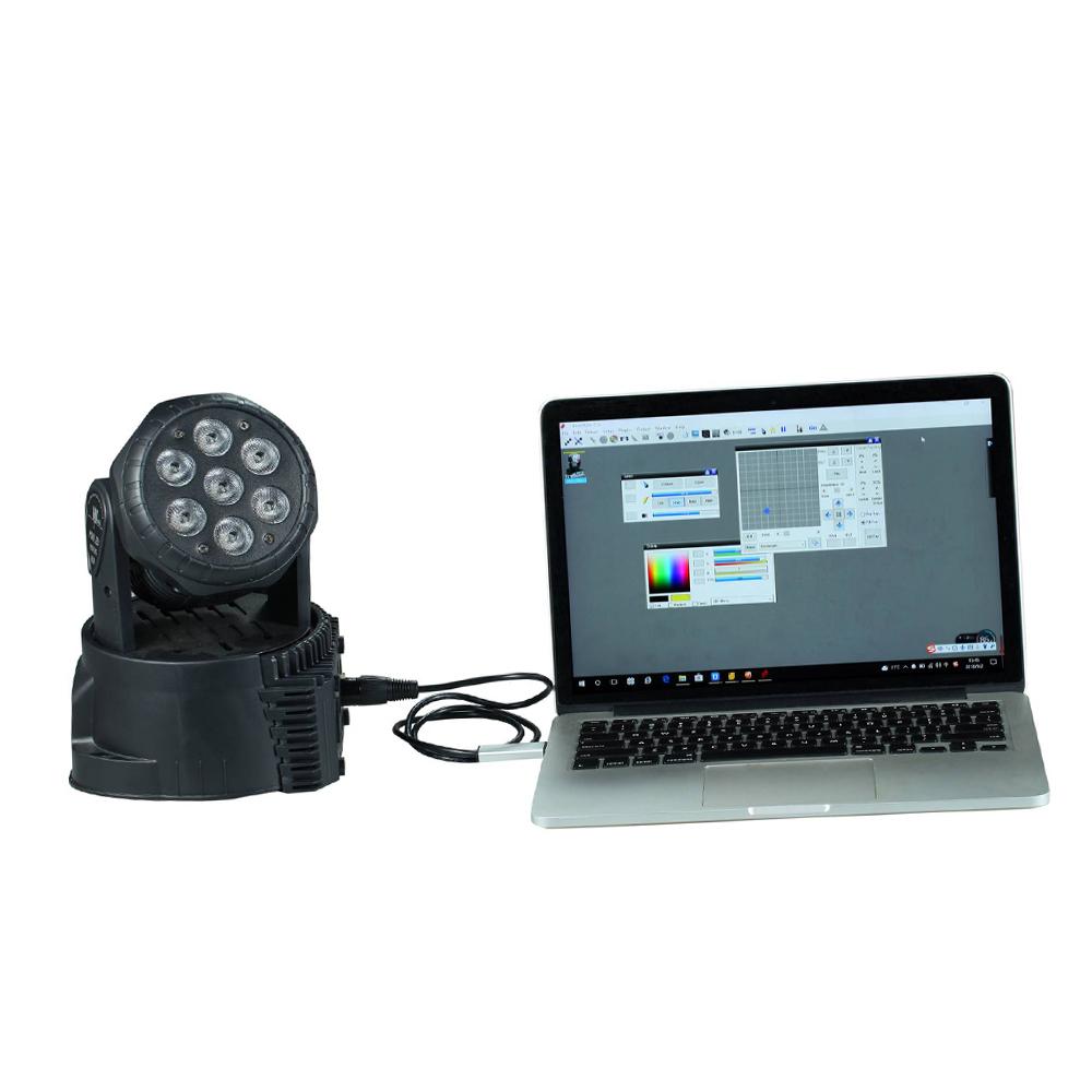 

USB Interface Adapter Processor Activated for PC Stage Lighting Controller Applicable KTV Stage in Black Gray