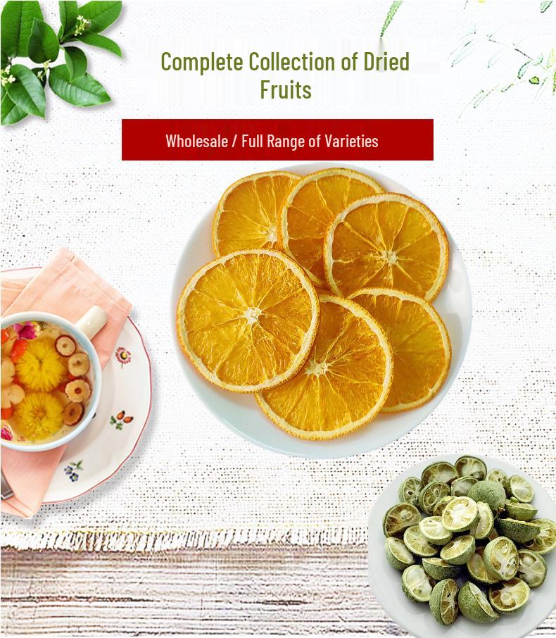Cold Brew Freeze-Dried Fruit Tea: Green, Orange, Lemon, Passion Fruit Slices