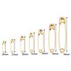 10pcs Stainless Steel Safety Pins 20-56mm Multi Size Gold Steel Color Safety Pins For DIY Home Garment Sewing Tools Accessories