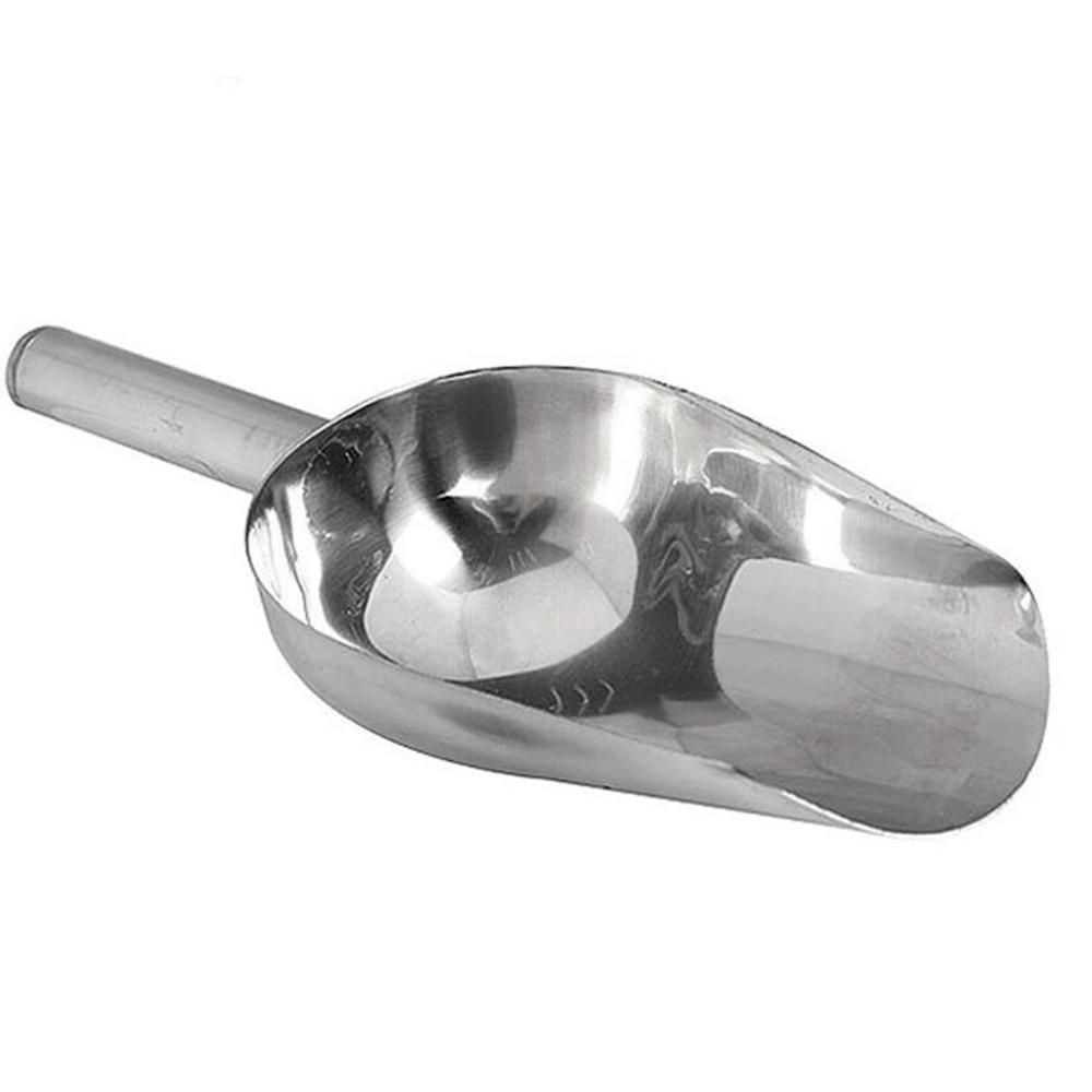 Household Stainless Steel Candy Ice Cube Flour Scoop Buffet Nut Grain Shovel Kitchen Bar Tool